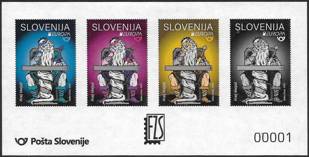 Predstavitev priložnostnih poštnih znamk Kralj Matjaž iz serije znamk Pošte Slovenije »Evropa 2022: Zgodbe in miti«