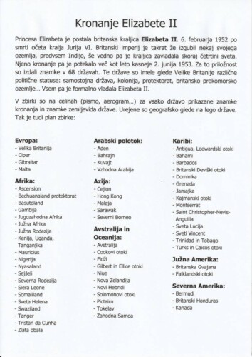 Kronanje Elizabete II - Primož ČEBULJ