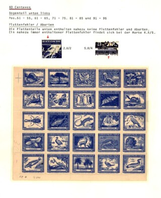 Maier Jörg / Chile 1948 - Gedenkserie 100 Jahre "Naturgeschichte von Chile" von Claudio Gay
