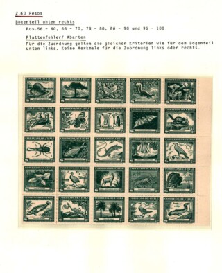 Maier Jörg / Chile 1948 - Gedenkserie 100 Jahre "Naturgeschichte von Chile" von Claudio Gay