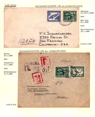 Maier Jörg / Chile 1948 - Gedenkserie 100 Jahre "Naturgeschichte von Chile" von Claudio Gay
