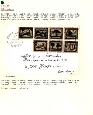 Maier Jörg / Chile 1948 - Gedenkserie 100 Jahre "Naturgeschichte von Chile" von Claudio Gay