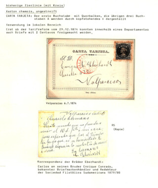Maier Jörg / Chile - Die Postkartenprovisorien 1871/72