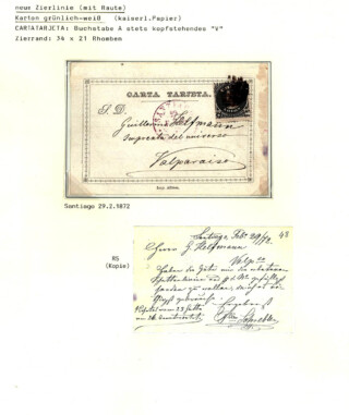 Maier Jörg / Chile - Die Postkartenprovisorien 1871/72