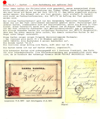 Maier Jörg / Chile - Die Postkartenprovisorien 1871/72