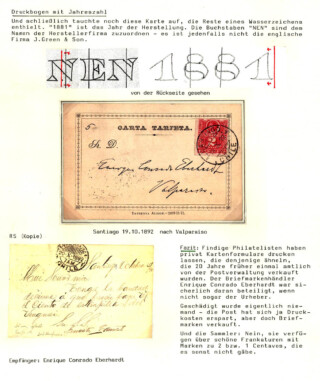 Maier Jörg / Chile - Die Postkartenprovisorien 1871/72