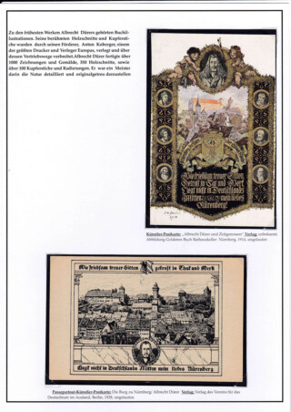 Reinhard Franz / Eine Stadt-Ründfahrt im Durer-Jahr 1928 in Nüremberg