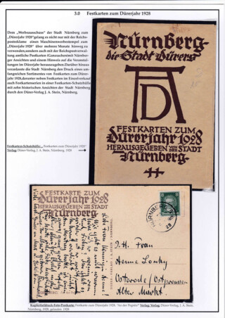 Reinhard Franz / Eine Stadt-Ründfahrt im Durer-Jahr 1928 in Nüremberg