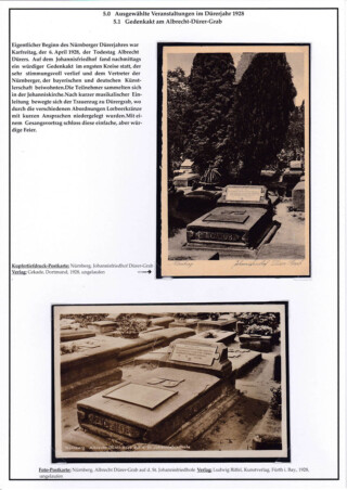 Reinhard Franz / Eine Stadt-Ründfahrt im Durer-Jahr 1928 in Nüremberg