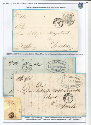 Tangl Ivan / Postal service in Novi Sad till 1871