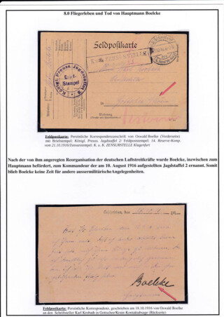Reinhard Franz / Oswald Boelcke Vom Flieger-Ass und Luftkampfstrategen in den Flieger-Tod